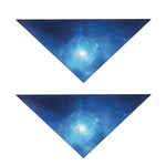 Light Blue Space Print Dog Bandana