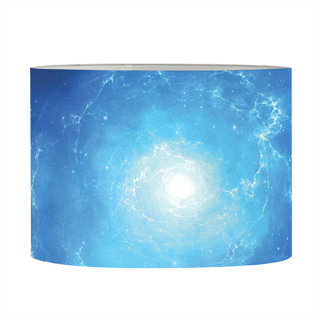 Light Blue Space Print Drum Lamp Shade