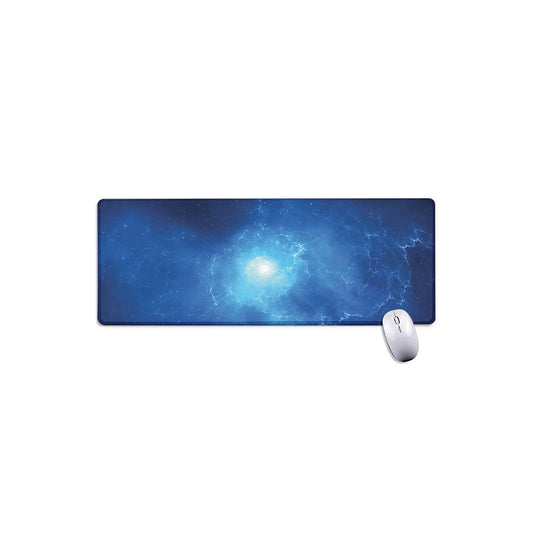 Light Blue Space Print Extended Mouse Pad