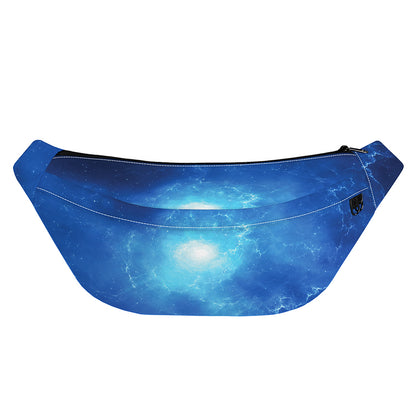 Light Blue Space Print Fanny Pack