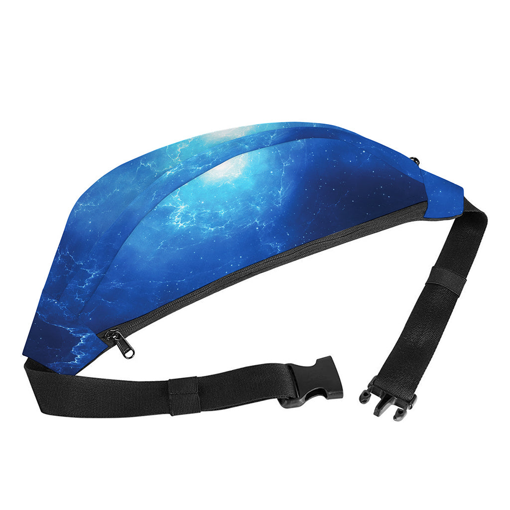 Light Blue Space Print Fanny Pack