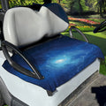 Light Blue Space Print Golf Cart Seat Cover