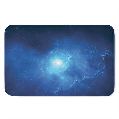 Light Blue Space Print Indoor Door Mat