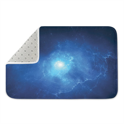 Light Blue Space Print Indoor Door Mat