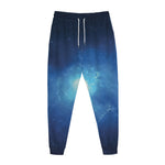 Light Blue Space Print Jogger Pants