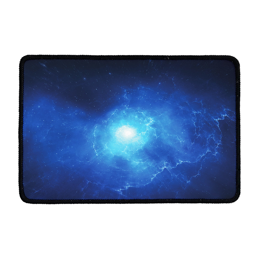 Light Blue Space Print Kitchen Mat