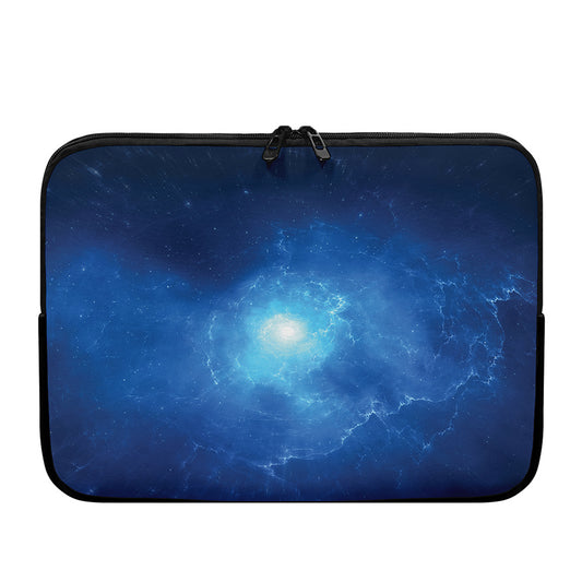 Light Blue Space Print Laptop Sleeve