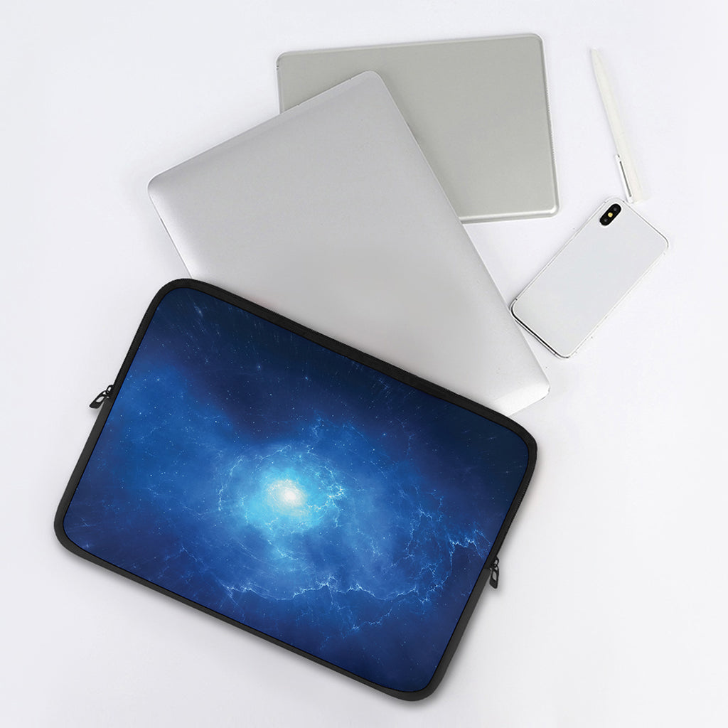 Light Blue Space Print Laptop Sleeve
