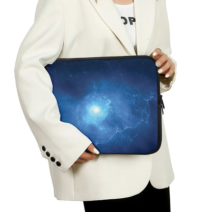 Light Blue Space Print Laptop Sleeve