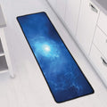 Light Blue Space Print Long Kitchen Mat