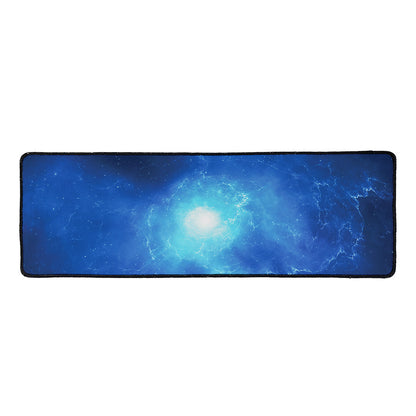 Light Blue Space Print Long Kitchen Mat