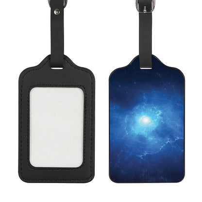 Light Blue Space Print Luggage Tag