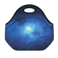Light Blue Space Print Neoprene Lunch Bag