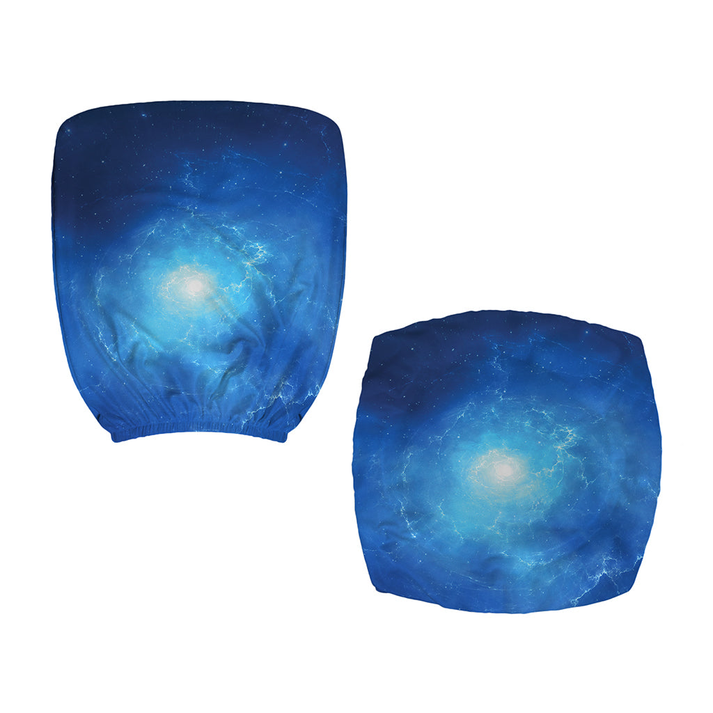 Light Blue Space Print Office Chair Cover