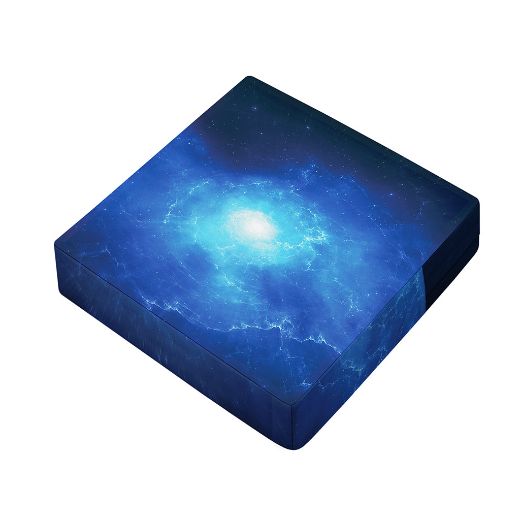 Light Blue Space Print Outdoor Seat Cushion Cover