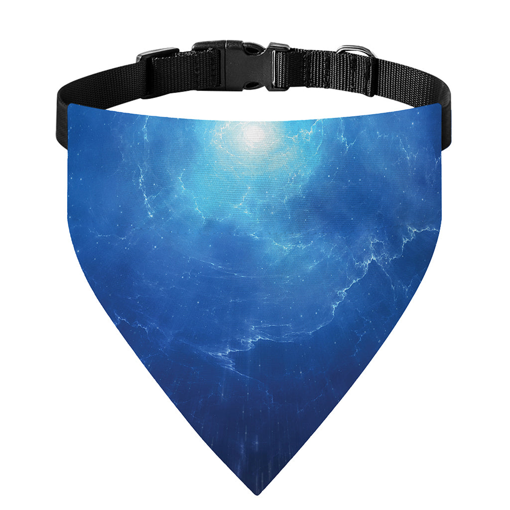 Light Blue Space Print Over The Collar Dog Bandana
