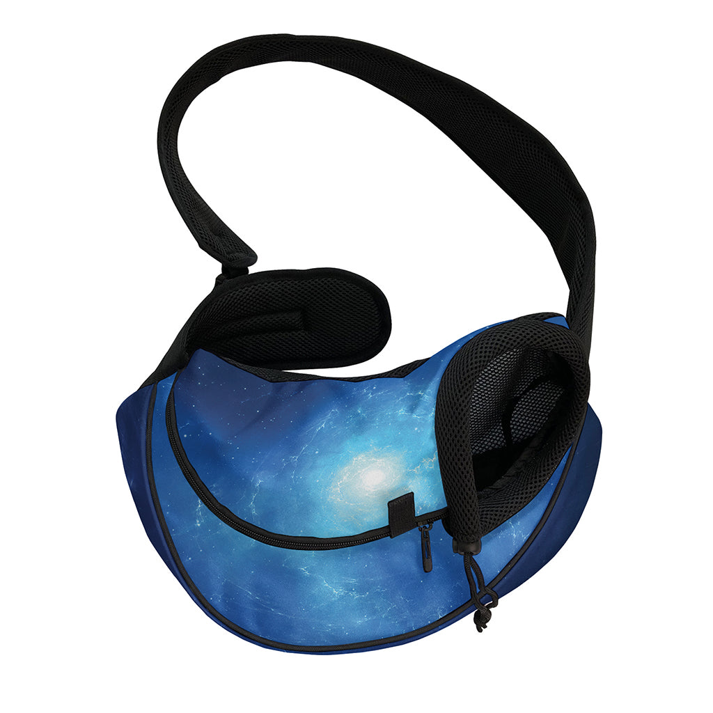 Light Blue Space Print Pet Sling Carrier