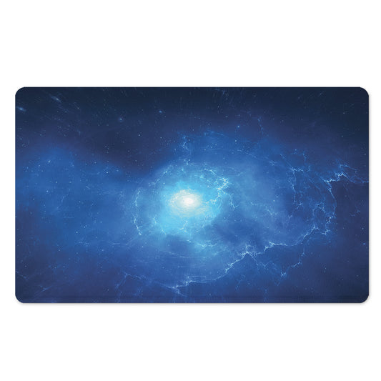 Light Blue Space Print Polyester Doormat