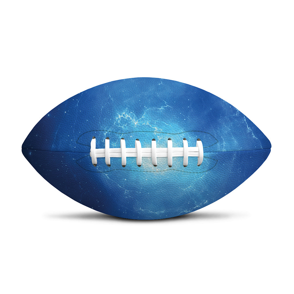 Light Blue Space Print Rugby Ball