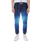 Light Blue Space Print Scuba Joggers