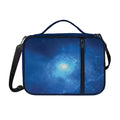 Light Blue Space Print Shoulder Strap Bible Bag