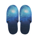 Light Blue Space Print Slippers