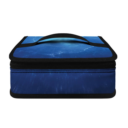 Light Blue Space Print Small Lunch Bag