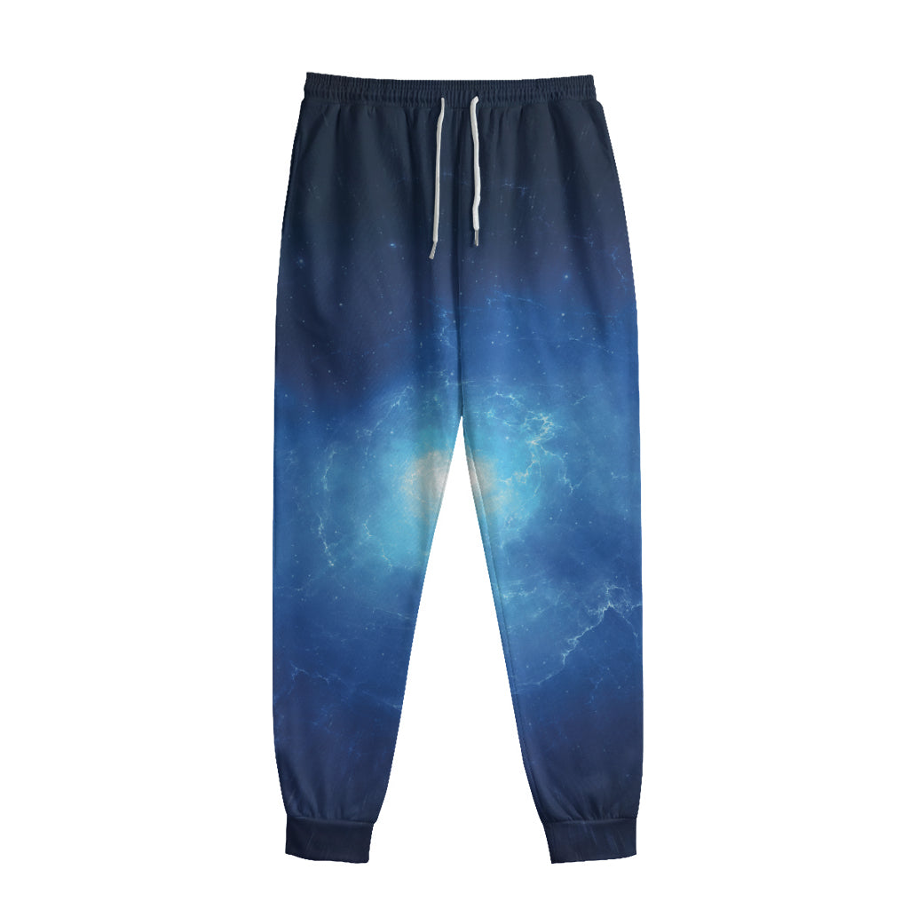 Light Blue Space Print Sweatpants