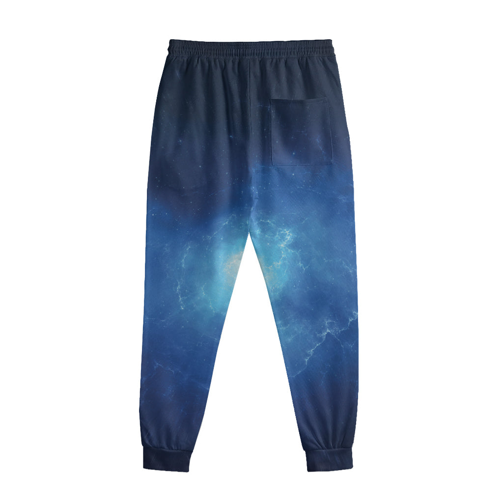Light Blue Space Print Sweatpants