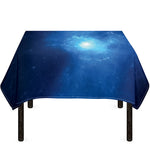 Light Blue Space Print Tablecloth