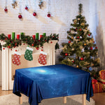 Light Blue Space Print Tablecloth