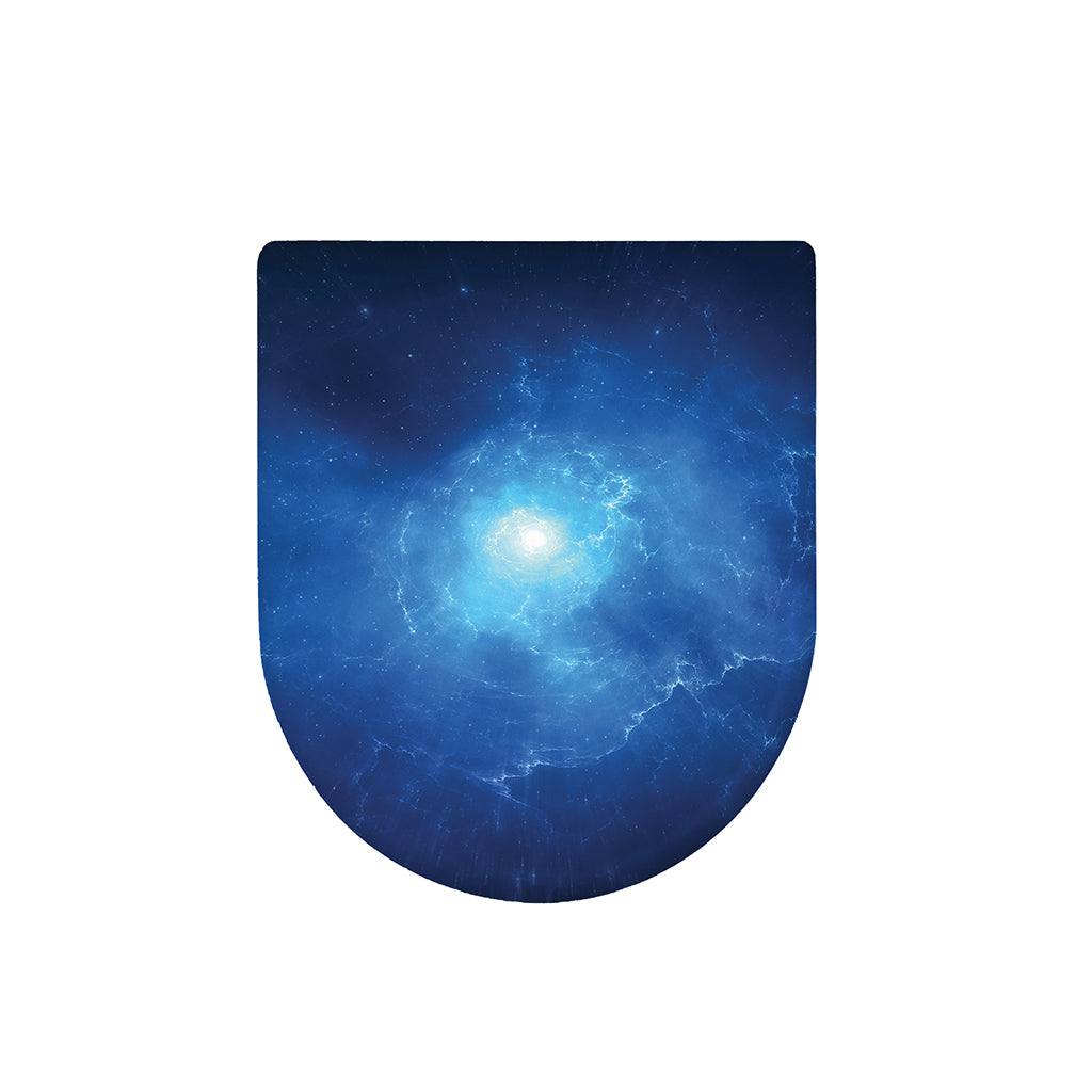 Light Blue Space Print Toilet Lid Cover