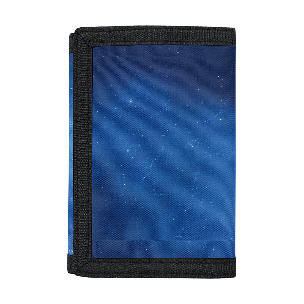 Light Blue Space Print Trifold Wallet