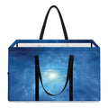 Light Blue Space Print Utility Tote Bag