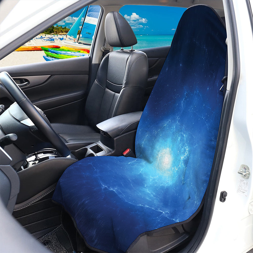 Light Blue Space Print Waterproof Car Seat Cover