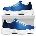 Light Blue Space Print White Chunky Shoes