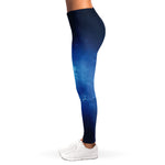 Light Blue Space Print Women's Leggings
