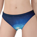 Light Blue Space Print Women's Panties