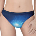 Light Blue Space Print Women's Thong