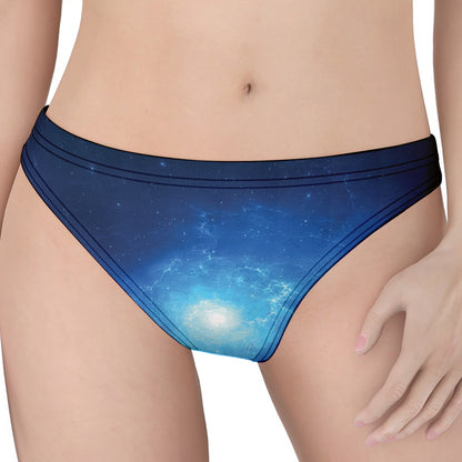 Light Blue Space Print Women's Thong