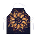 Light Fractal Print Adjustable Apron