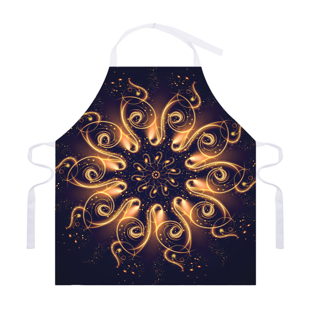 Light Fractal Print Adjustable Apron