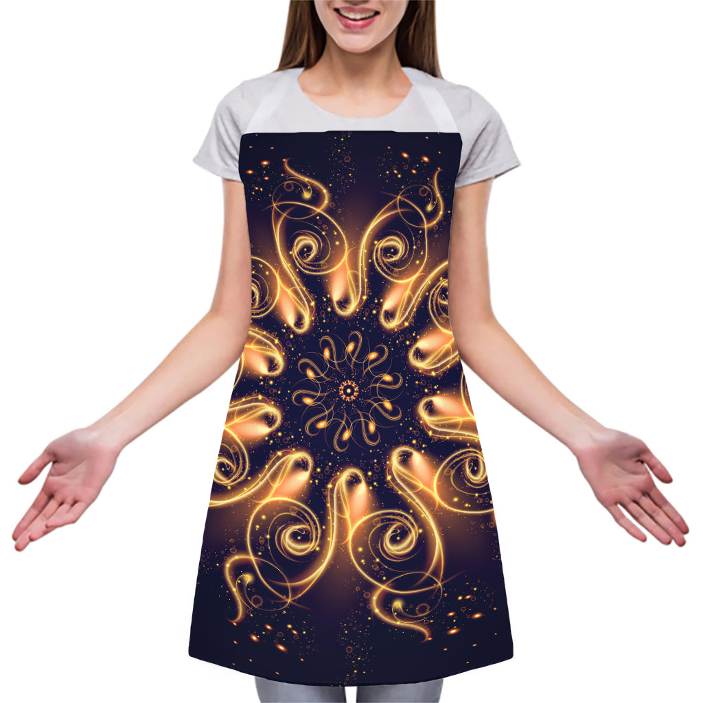 Light Fractal Print Adjustable Apron
