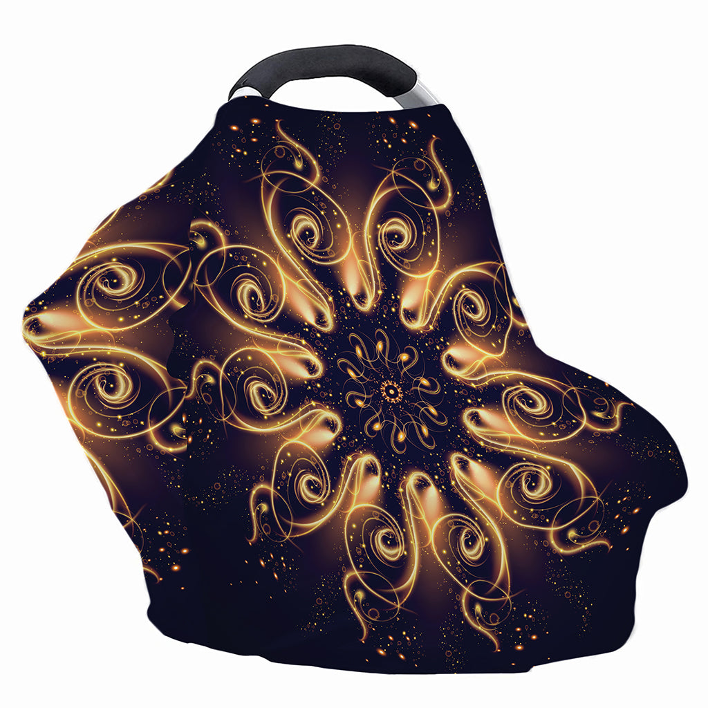 Light Fractal Print Baby Seat Cover