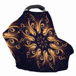 Light Fractal Print Baby Seat Cover