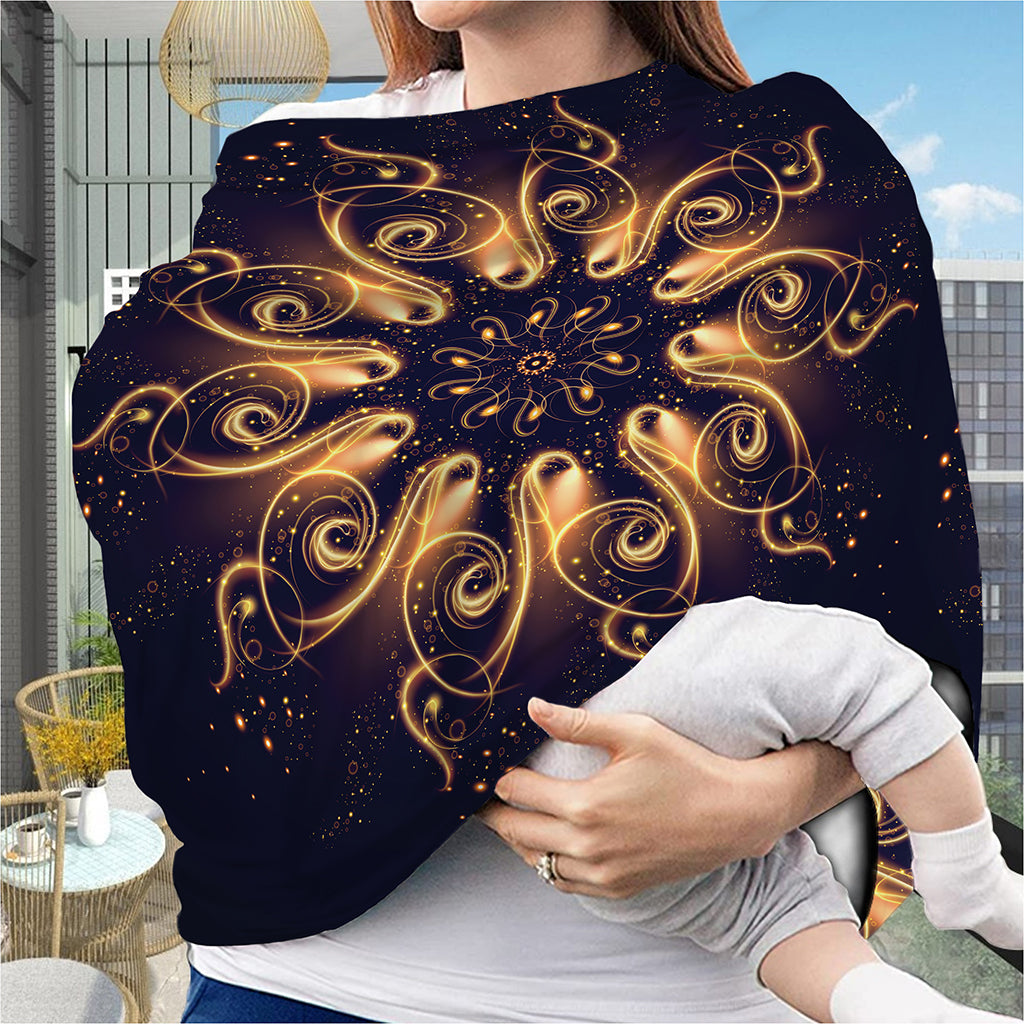Light Fractal Print Baby Seat Cover