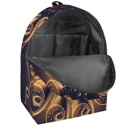 Light Fractal Print Backpack