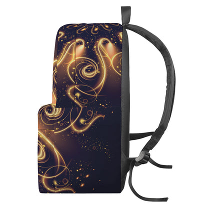 Light Fractal Print Backpack