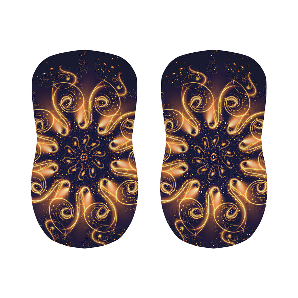 Light Fractal Print Bar Stool Covers