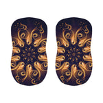 Light Fractal Print Bar Stool Covers